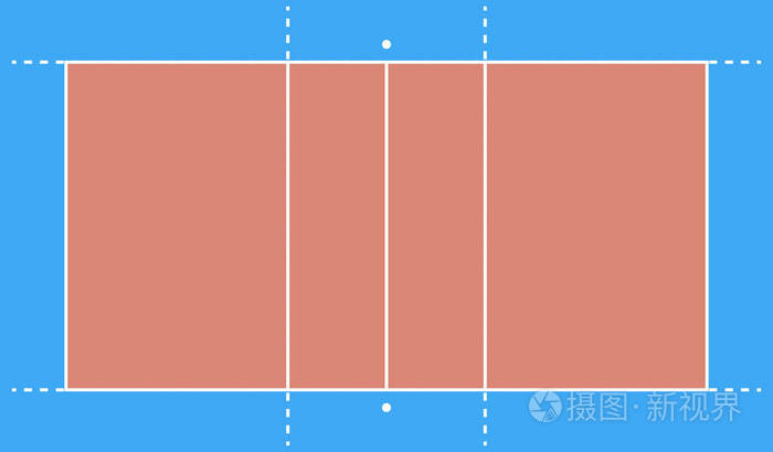 排球场背景矢量插画eps10