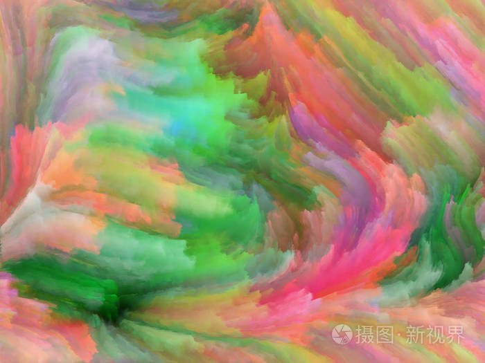 彩色纹理系列。 数字颜料和分形云的组成，适合作为动态背景和尺寸背景项目的背景