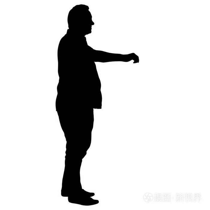 在白色背景下行走的人的剪影