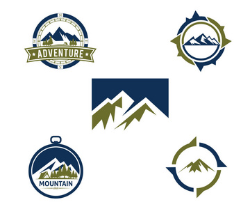 山峰logo设计素材图片 山峰logo设计图片素材下载 摄图新视界