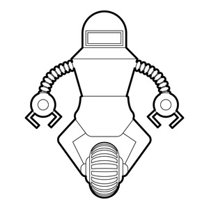 机器人防护图标轮廓图片