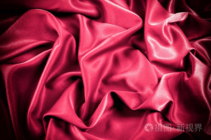 绉纹石洗纯色猩红