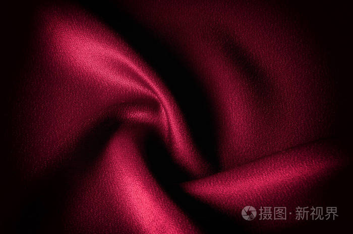 绉纹石洗纯色猩红