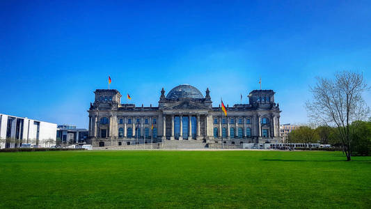 德国联邦议会德国议会大厦(reichstag)柏林德国.照片