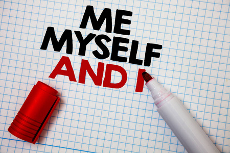 独立的思想写一张纸条,展示我自己和我的商业照片,展示自私的自我独立