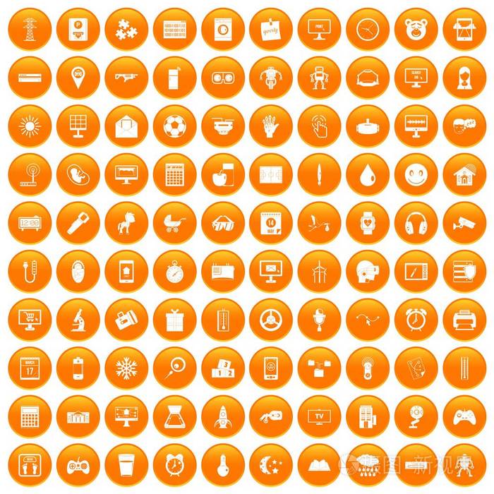 100应用程序图标设置橙色