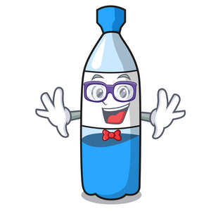 极客水瓶角色卡通插图照片