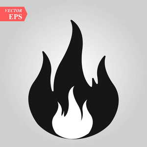 木材火焰插画元素图片