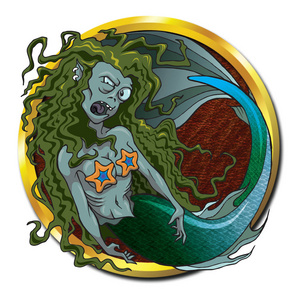 死的僵尸不死半变质状态下的美人鱼僵尸照片