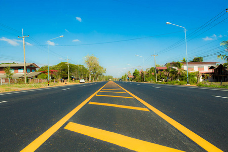 泰国有交通线路的高速公路.照片