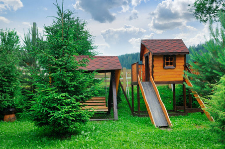 儿童木屋玩具图片