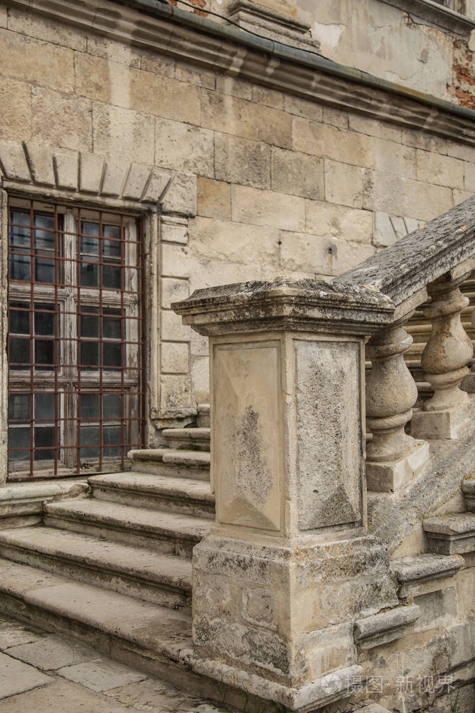 古堡的楼梯. 基辅城堡利维乌克兰