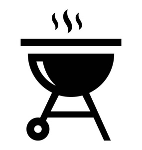 烧烤木炭烤架图标照片
