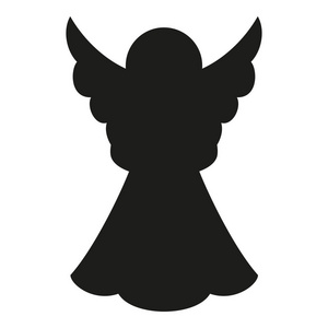 天使剪影图片-天使剪影素材-天使剪影插画-摄图新视界