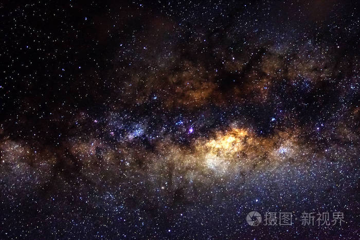恒星和星系外太空夜空宇宙黑色星空背景