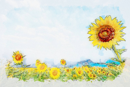 水彩花田图片 水彩花田素材 水彩花田插画 摄图新视界 水彩花田图片 水彩花田素材 水彩花田插画 摄图新视界