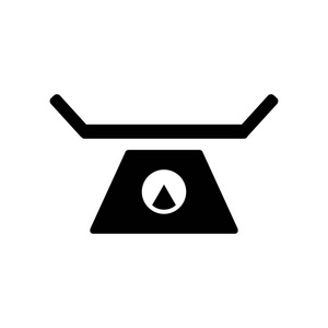 食品犯罪刻度图标矢量隔离白色背景刻度透明标志食品符号照片