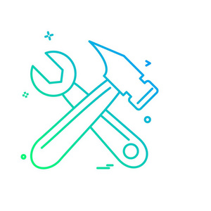 劳动节图标设计彩色矢量插图照片