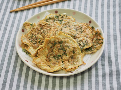 韩式鸡蛋蔬菜煎饼图片