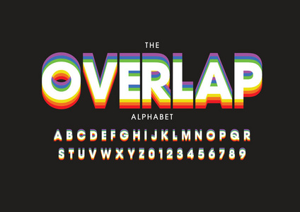 重叠字体设计图片