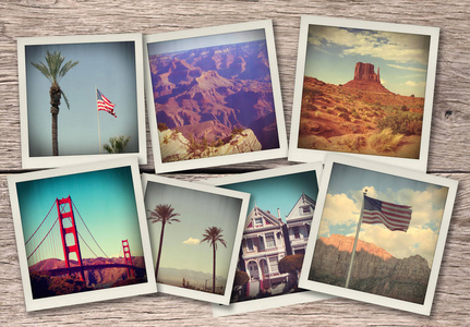 来自芝加哥的照片拼贴图片