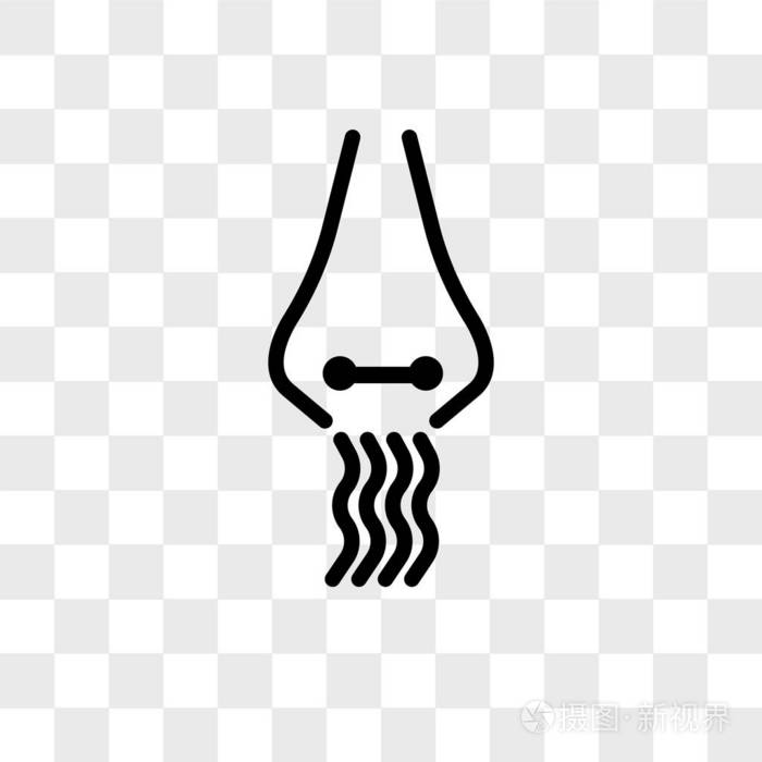 气味矢量图标被隔离在透明背景, 气味标志 d插画-正版商用图片1shw9n
