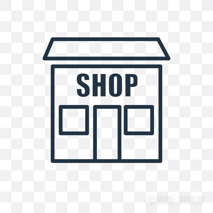 店铺矢量图标隔离在透明背景下, 店铺徽标 d插画-正版商用图片1shx8p-