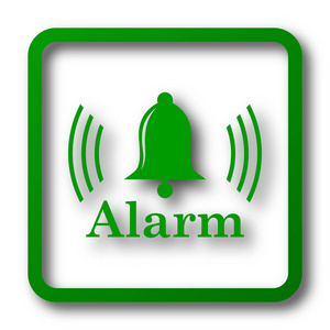 警报图标. 白底上网按钮照片