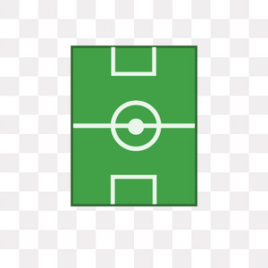 足球场矢量图标隔离透明背景足球场标志概念照片