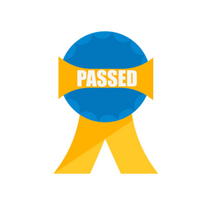 通过的图标矢量隔离在白色背景通过的透明标志行业符号照片