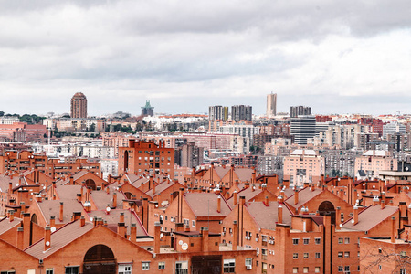 马德里红砖住宅小区图片