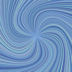 从弯曲光线的蓝色催眠抽象条纹螺旋背景设计照片