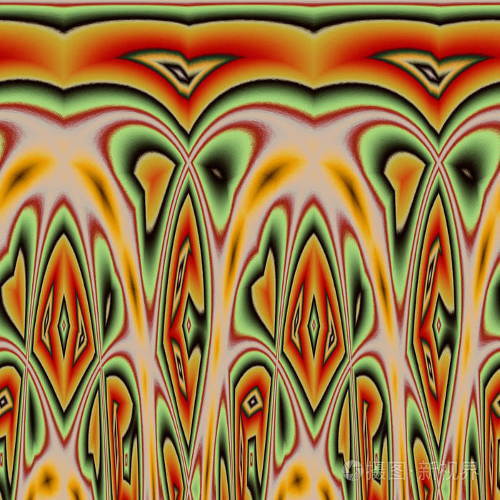 抽象图像色彩鲜艳的图形可作为织锦的模板