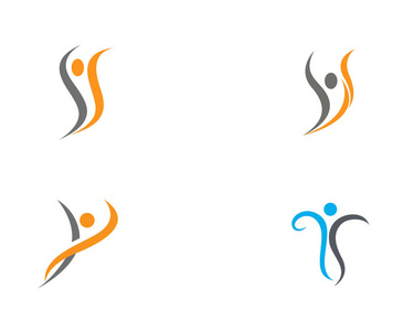 健康生命标志矢量图片