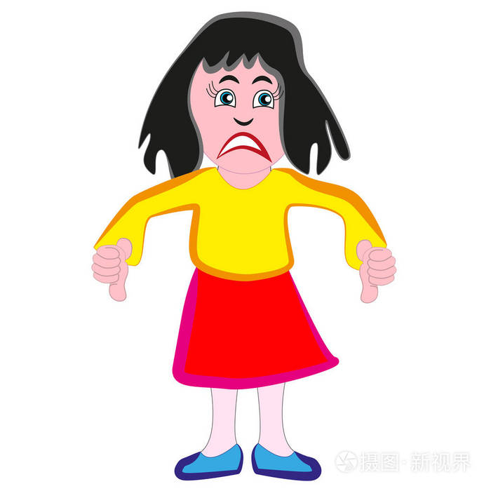 非常邪恶,丑陋和肮脏的女人被白色背景隔离.