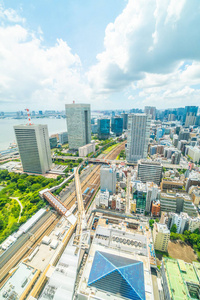 日本东京城市天际线美丽的建筑图片