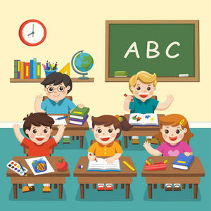 快乐学习的学生图片