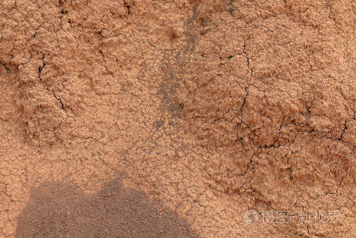 土壤棕红色背景纹理选择性焦点