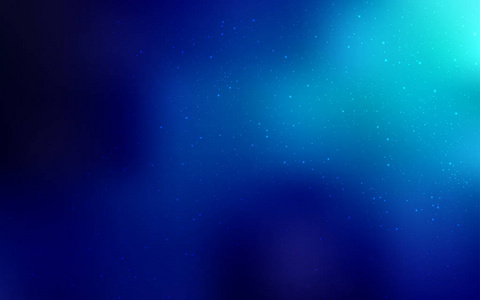 深蓝色矢量纹理与银河系恒星. 带有梯度的模糊抽象背景上的空间恒星.