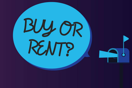 商业概念之间的怀疑拥有的东西得到它出租照片