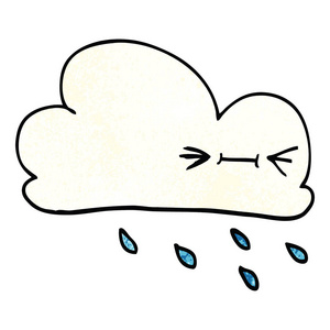 卡通涂鸦表现性天气云图片