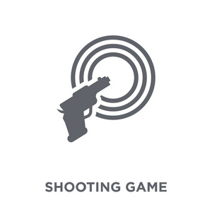 射击游戏图标. 射击游戏设计理念从拱廊收集.
