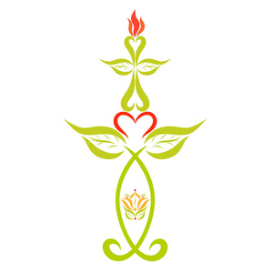 百合十字架图片