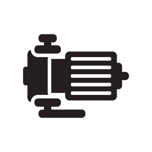 时尚泵标志概念白色背景从行业收集.