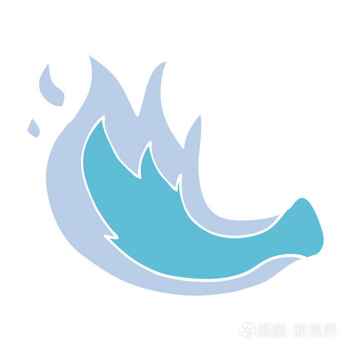 卡通涂鸦气体火焰