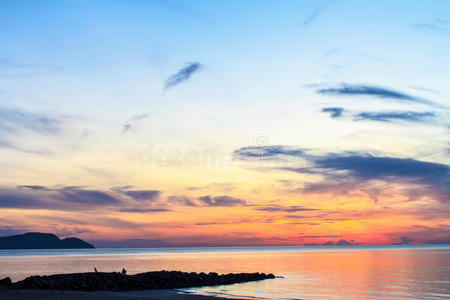 美丽的 天堂 漂亮的 夏天 环境 海滨 海景 岩石 闲暇