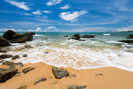 放松 求助 海景 太阳 天堂 热的 泼洒 阳光 假日 海湾