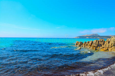 海滩 风景 意大利 海景 岩石 小海湾 夏天 海岸 天空