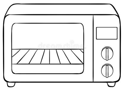 卡通微波炉图片