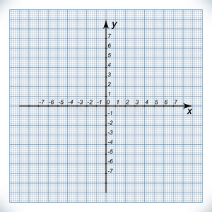 图纸上的坐标轴照片